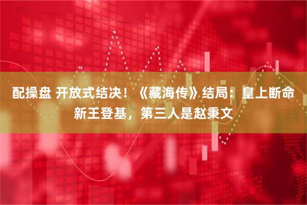 配操盘 开放式结决！《藏海传》结局：皇上断命新王登基，第三人是赵秉文