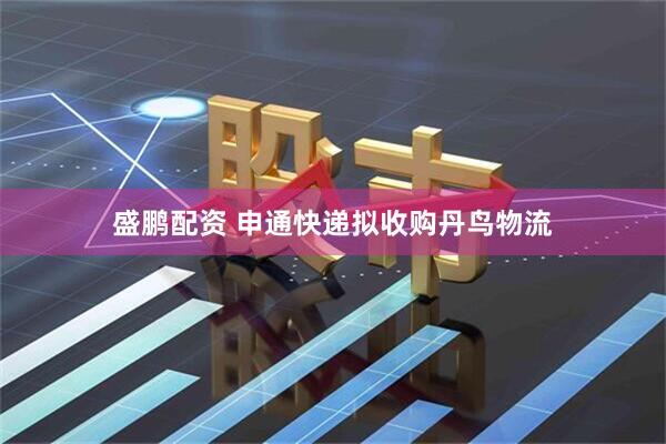 盛鹏配资 申通快递拟收购丹鸟物流