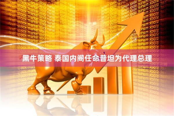 黑牛策略 泰国内阁任命普坦为代理总理