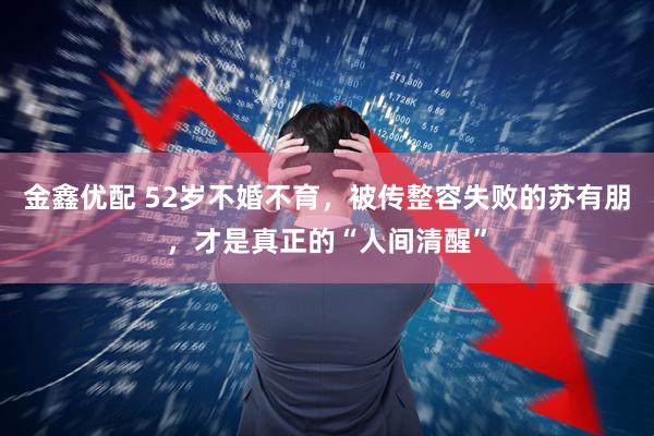 金鑫优配 52岁不婚不育，被传整容失败的苏有朋，才是真正的“人间清醒”