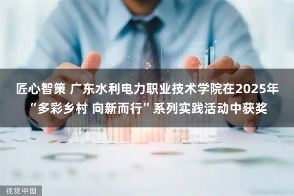 匠心智策 广东水利电力职业技术学院在2025年“多彩乡村 向新而行”系列实践活动中获奖